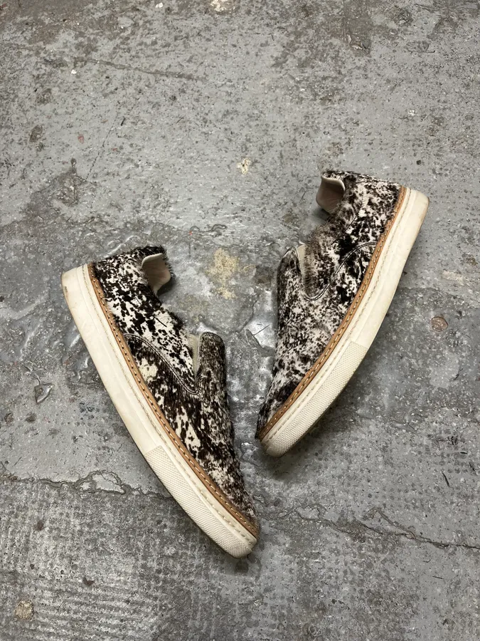 Maison Margiela Cow Fur Slip-On Shoes - Image 2