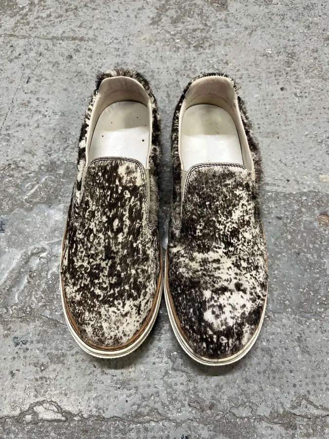 Maison Margiela Cow Fur Slip-On Shoes - Image 4