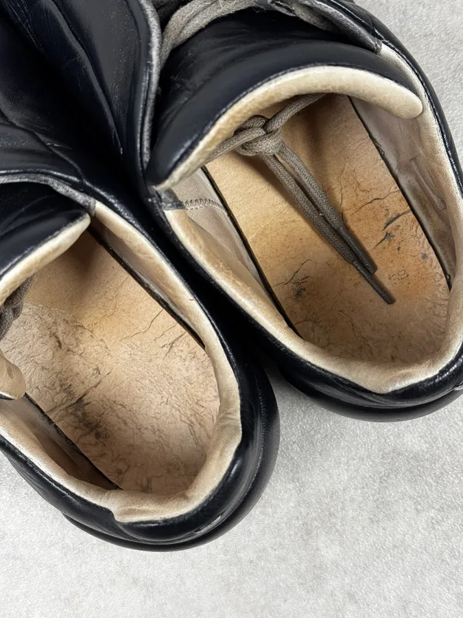 Maison Margiela Future Black Painted Low Sneakers - Image 11