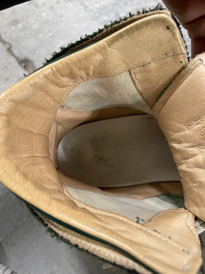 Maison Margiela Green Suede Leather Shoes - Image 11
