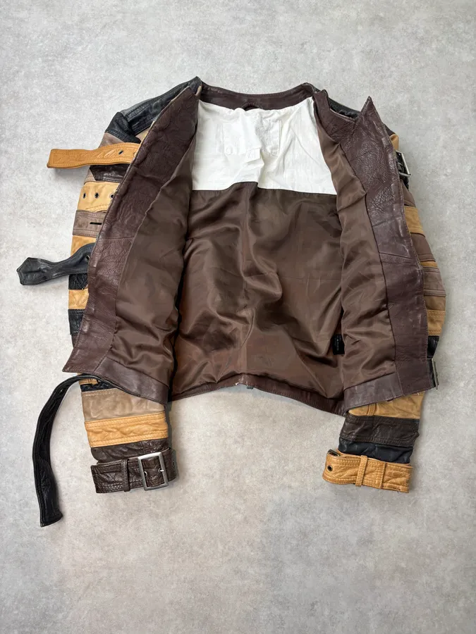 Maison Margiela H&M Belt Leather Jacket - Image 7