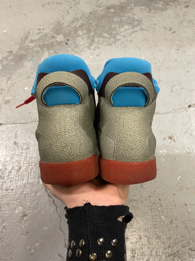 Maison Margiela High Blue Leather Avant Garde Shoes - Image 7