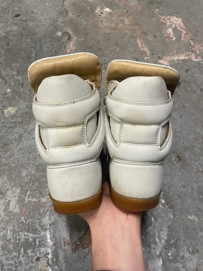 Maison Margiela High Leather White Shoes - Image 7