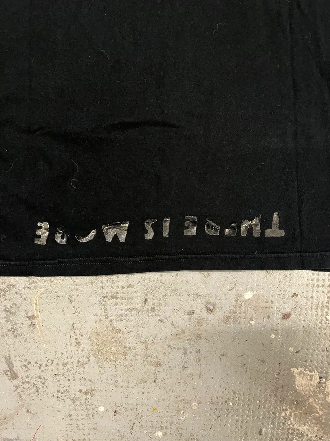 Maison Margiela Propaganda V Neck Black Tee-Shirt - Image 7