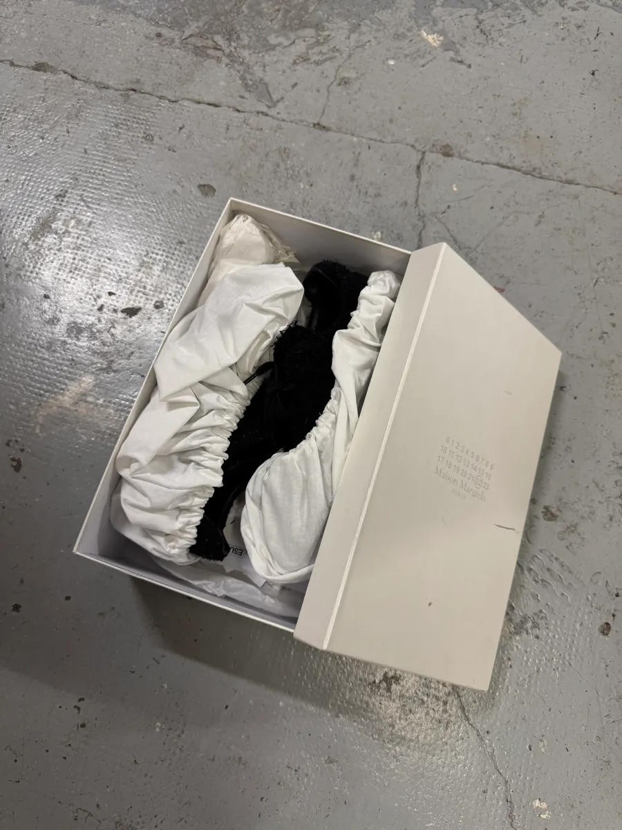 Maison Margiela Replica Black Fur Low Army Gatts Shoes - Image 11