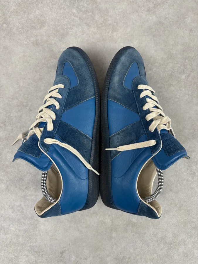 Maison Margiela Replica Blue Army Sneakers - Image 6