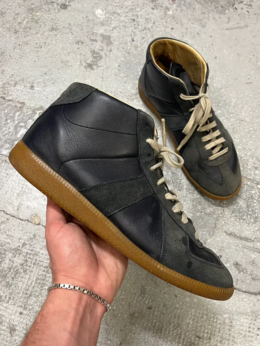 Maison Margiela Replica High Navy Gats Shoes - Image 2