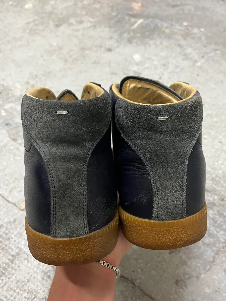 Maison Margiela Replica High Navy Gats Shoes - Image 6