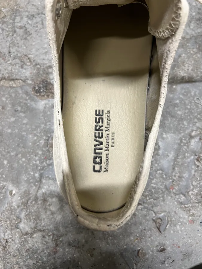 Maison Margiela x Converse Cracked Paint White - Image 7