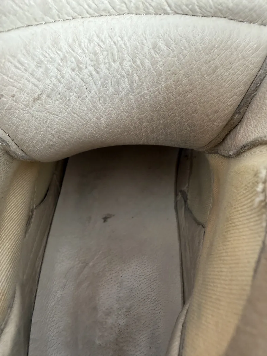 Maison Margiela Yellow & Grey High Suede Leather Sneakers - Image 11