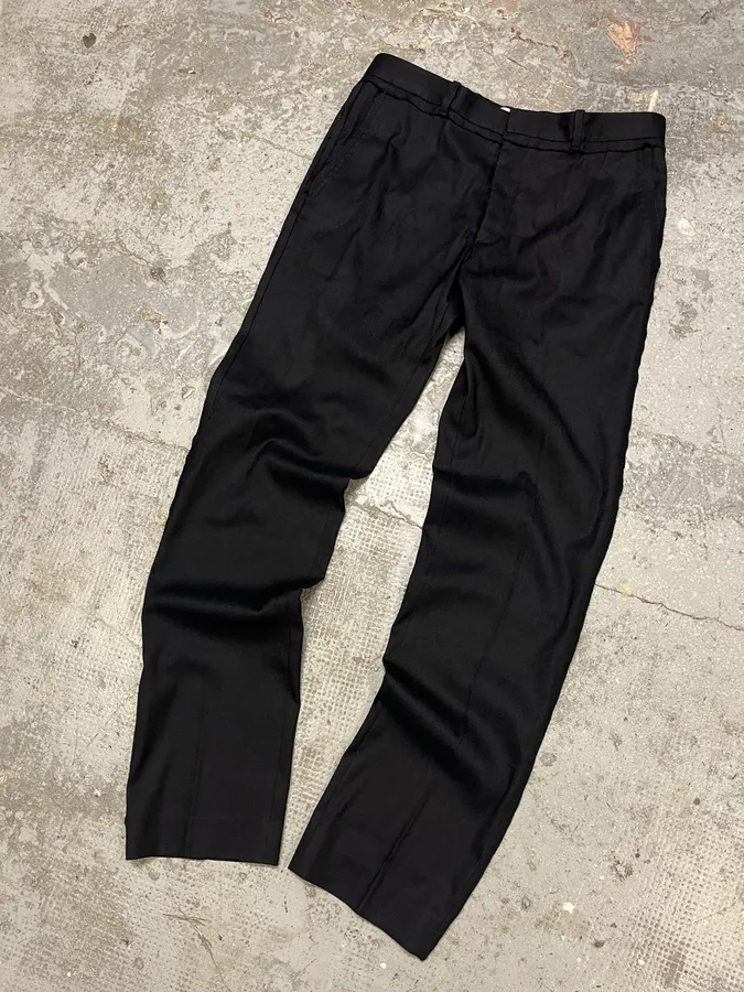 Maison Martin Margiela Black Wool Tailored Pants - Image 5
