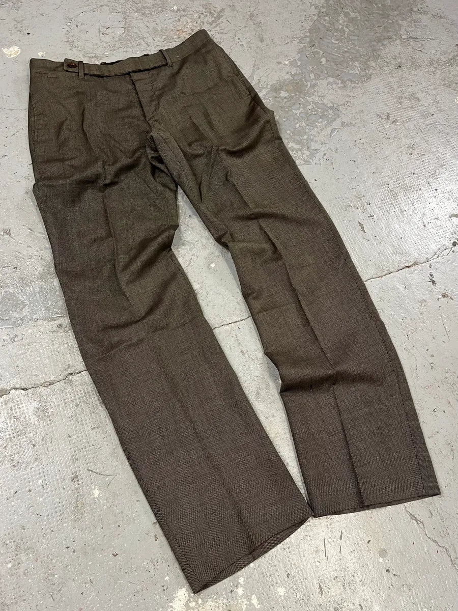 Maison Martin Margiela Brown Tailored Pants - Image 3