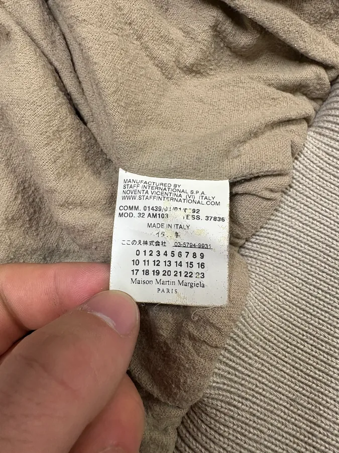 Maison Martin Margiela MM6 Beige Duffle Coat Hooded Jacket - Image 7