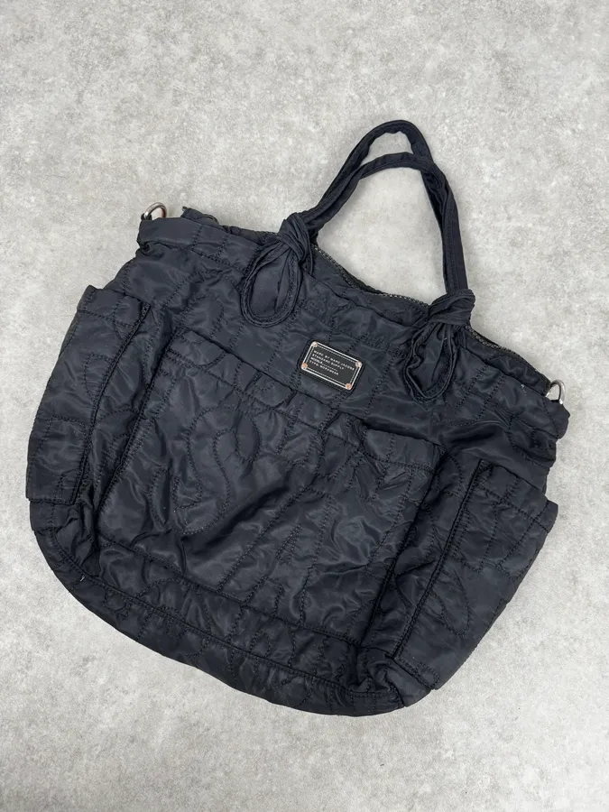 Marc Jacobs Black Quilted Nylon Bag - Image 5