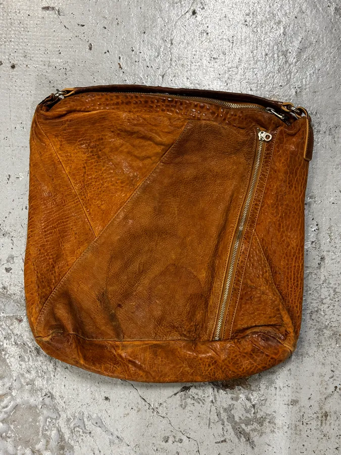 Marc Jacobs Camel Tan Leather Quilted Squared Shoulder Bag - Image 3