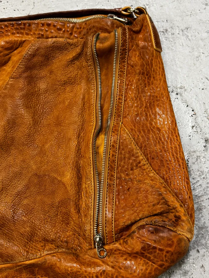 Marc Jacobs Camel Tan Leather Quilted Squared Shoulder Bag - Image 8