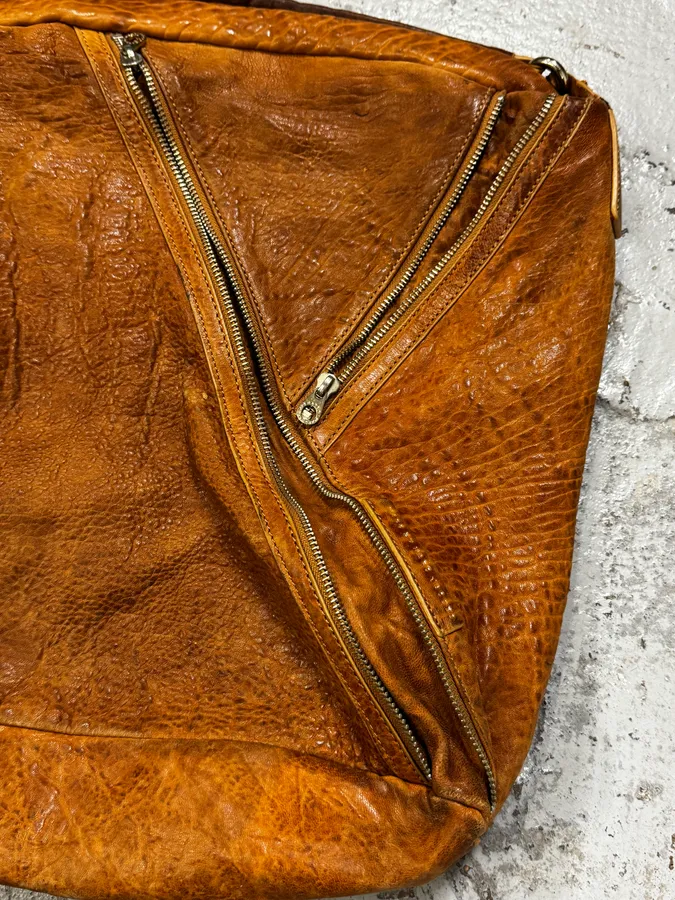 Marc Jacobs Camel Tan Leather Quilted Squared Shoulder Bag - Image 9