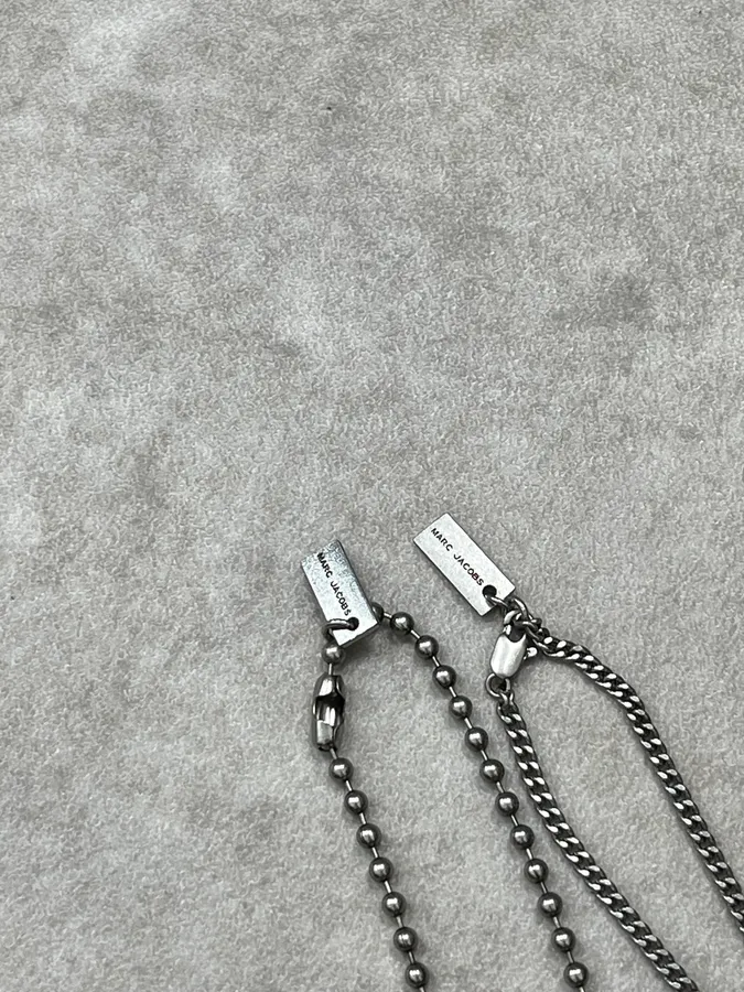 Marc Jacobs Destructured Teddy Bear Friendship Grey Necklace - Image 6