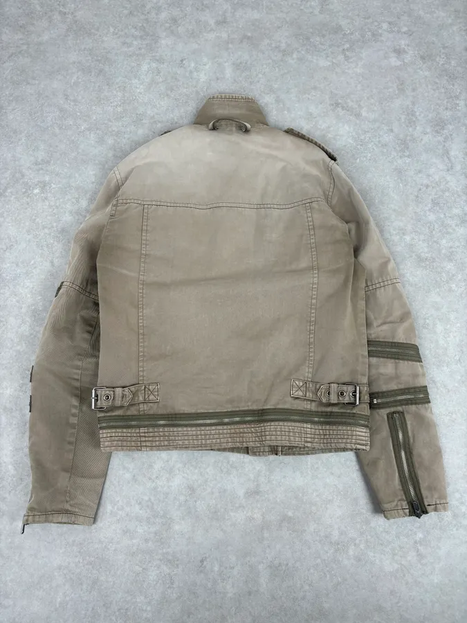 Marc Jacobs Khaki Multi Zip Avant-Garde Jacket - Image 6