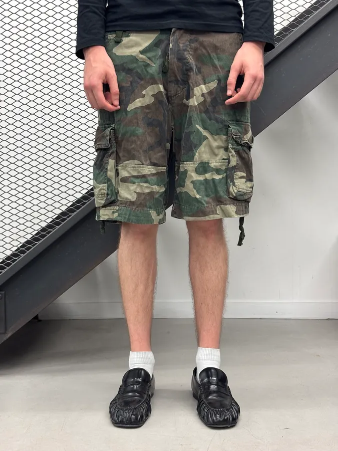 Marc Jacobs Olive Camo Cargo Shorts - Image 2