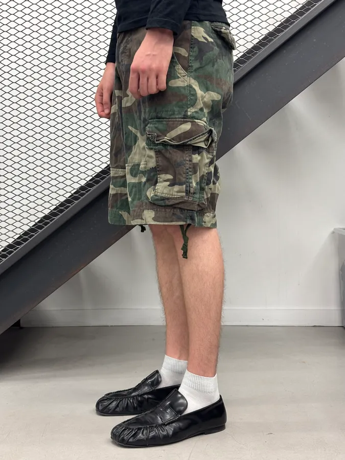 Marc Jacobs Olive Camo Cargo Shorts - Image 3
