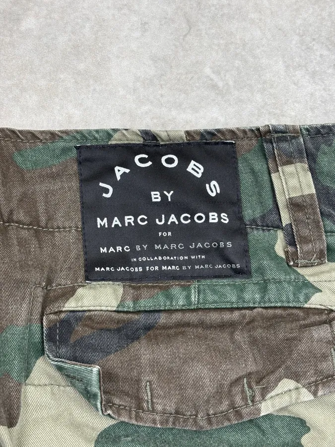 Marc Jacobs Olive Camo Cargo Shorts - Image 8