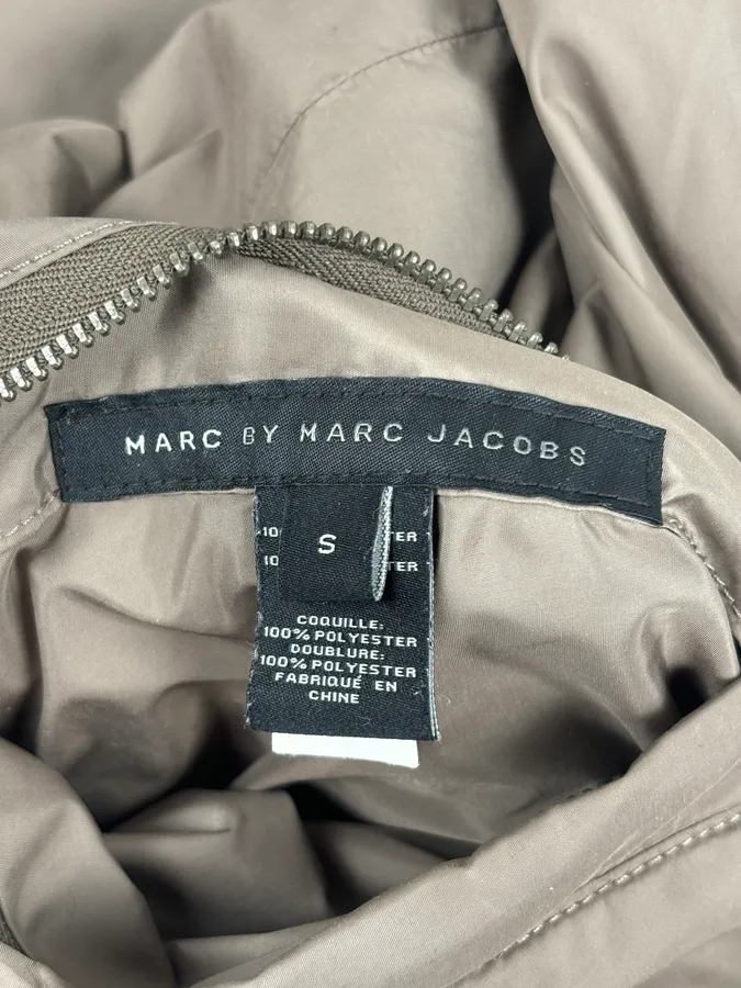 Marc Jacobs Reversible Beige Nylon Quilted Bomber Jacket - Image 16