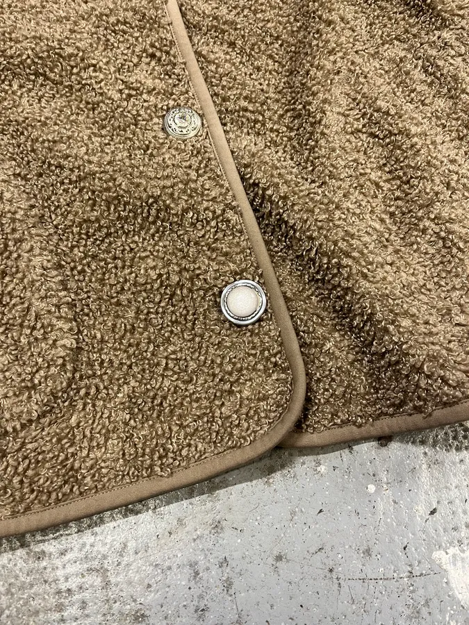 Marithé + François Girbaud Camel Fleece Cardigan - Image 6
