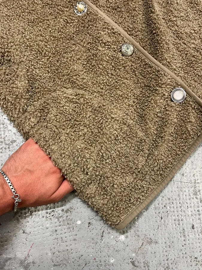 Marithé + François Girbaud Camel Fleece Cardigan - Image 8