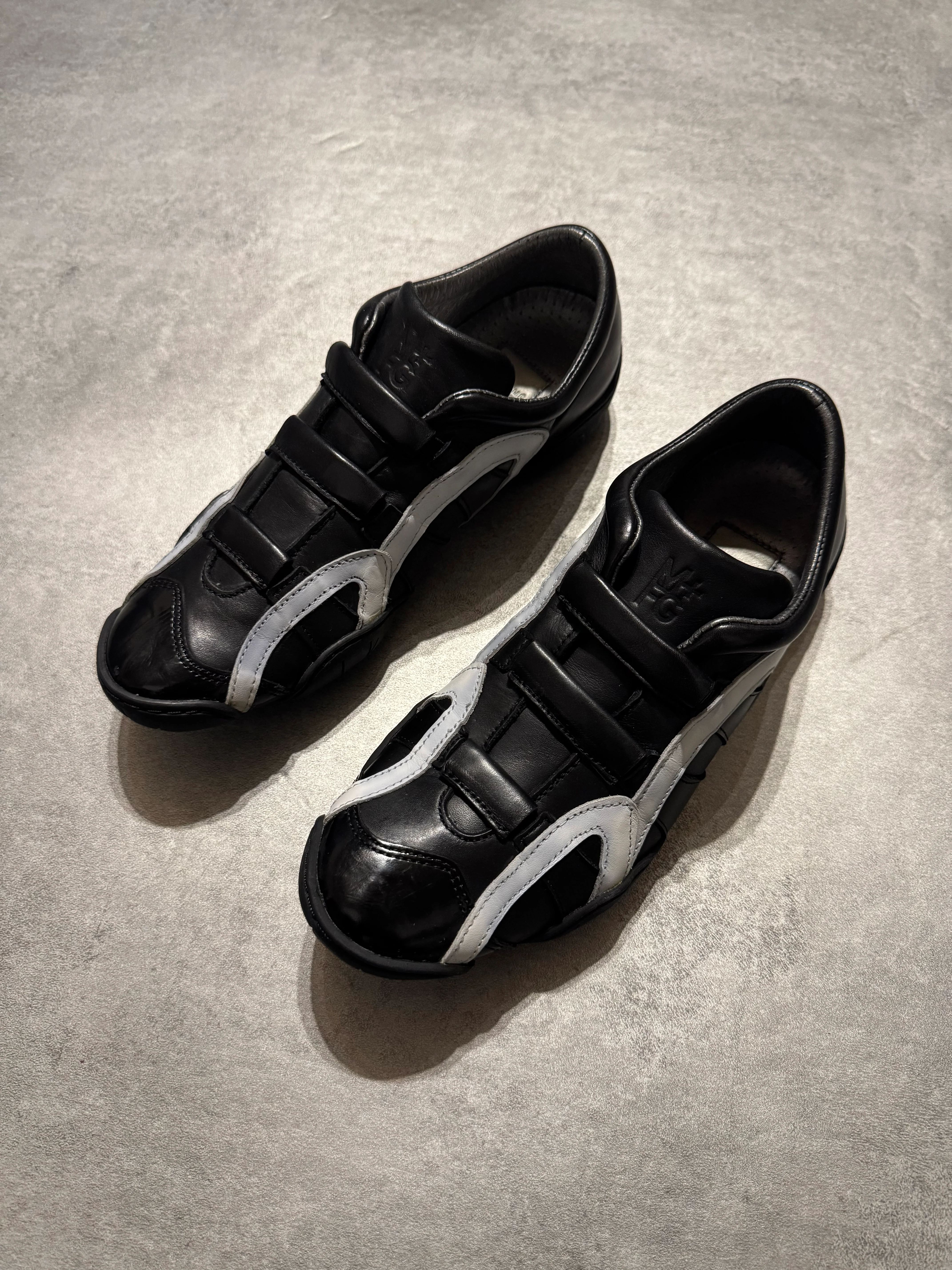 Marithé + François Girbaud Oreo Moto Leather Sneakers - Image 2