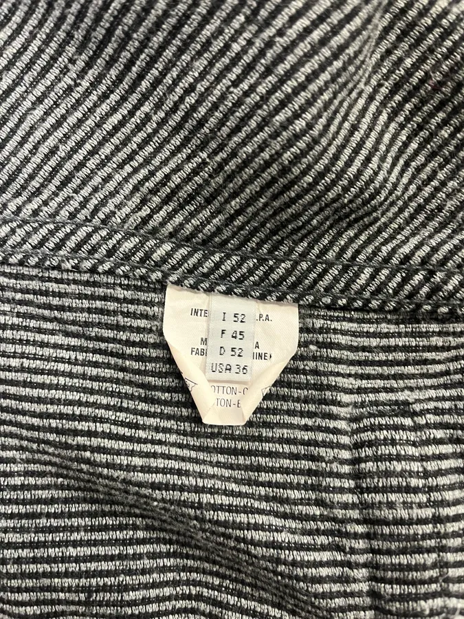 Marithé + François Girbaud Velvet Structured Grey Jacket - Image 10
