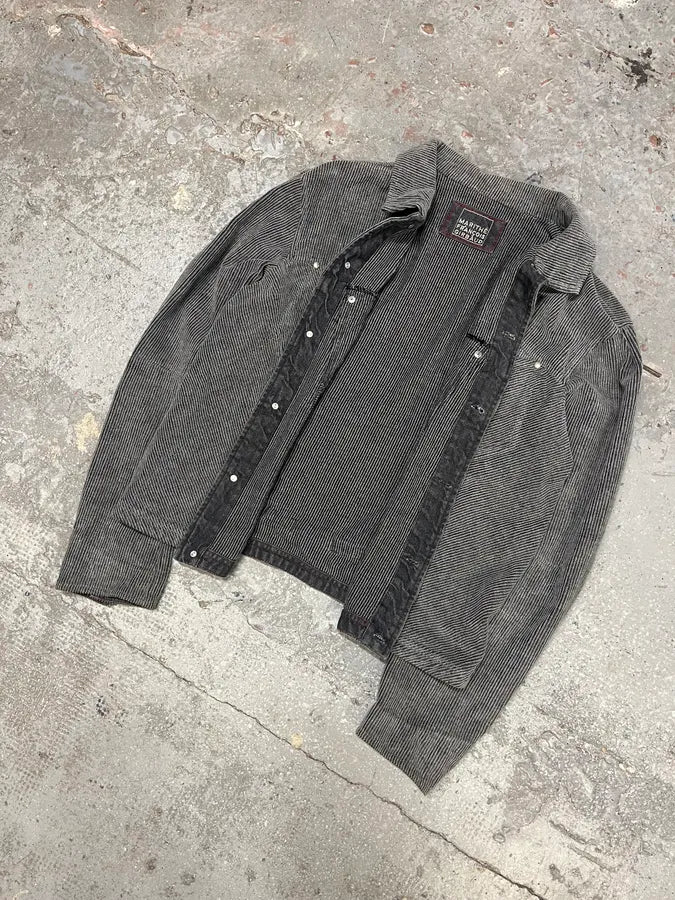 Marithé + François Girbaud Velvet Structured Grey Jacket - Image 2