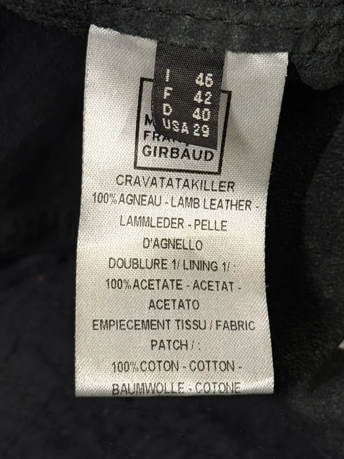 Marithé + François Girbaud Black Avant-Garde Patches Leather Jacket - Image 14