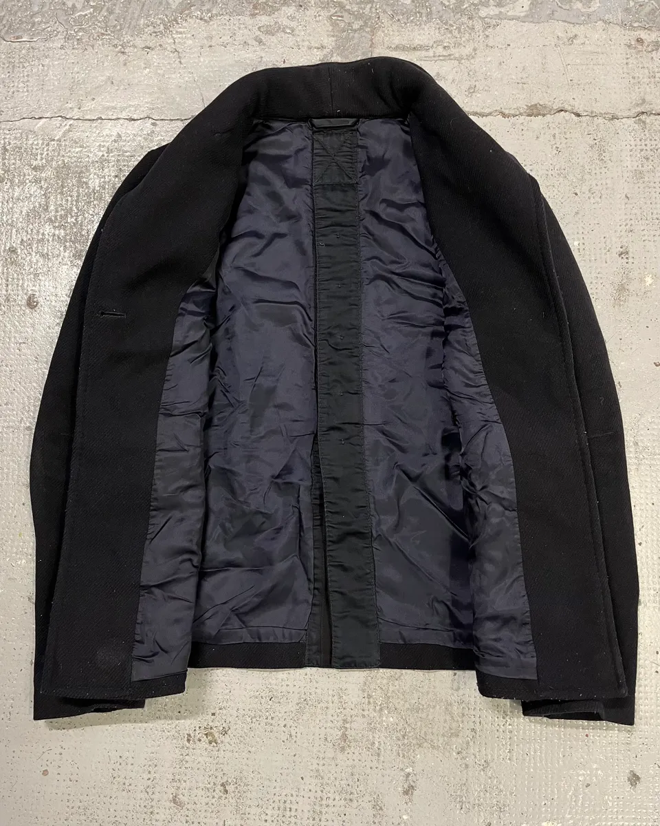 Marithé + François Girbaud Black Buttoned Officer Jacket - Image 7