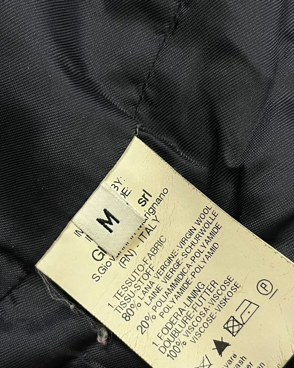 Marithé + François Girbaud Black Buttoned Officer Jacket - Image 9