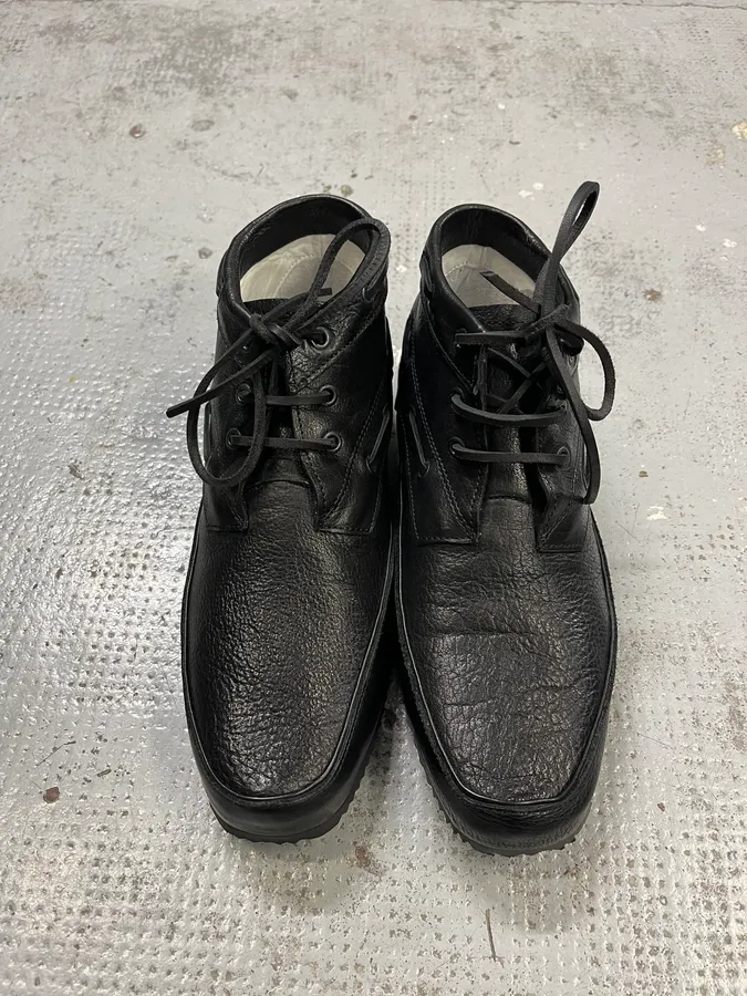 Marithé + François Girbaud Ker Leather Laced Black Shoes - Image 4