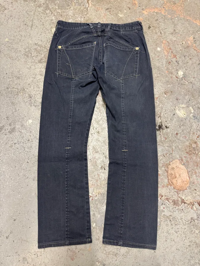 Marithé + François Girbaud Navy Straight Jeans - Image 4