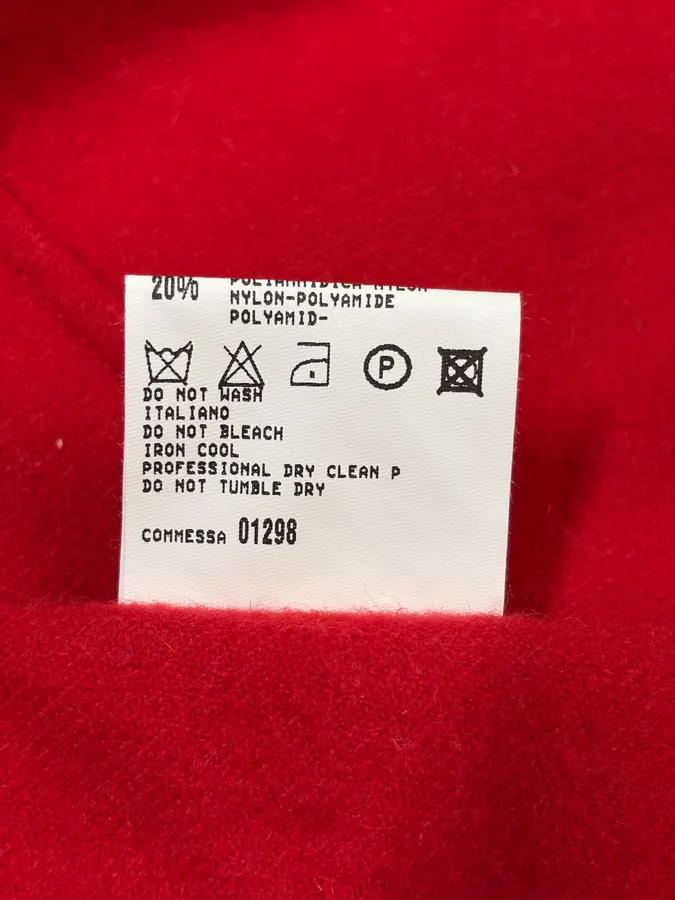 Marithé + François Girbaud Red Extra Collar Cardigan Jacket - Image 9