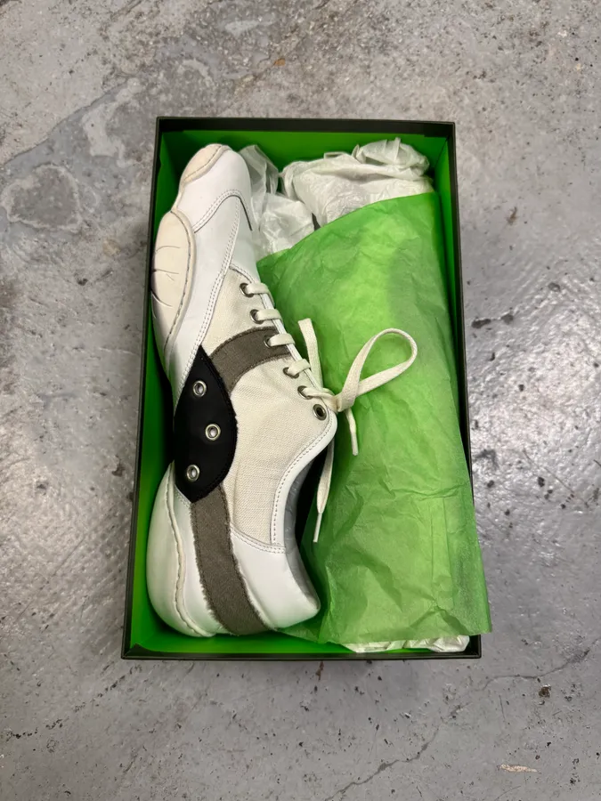 Marithé François Girbaud Wash White Low Top Sneakers - Image 2