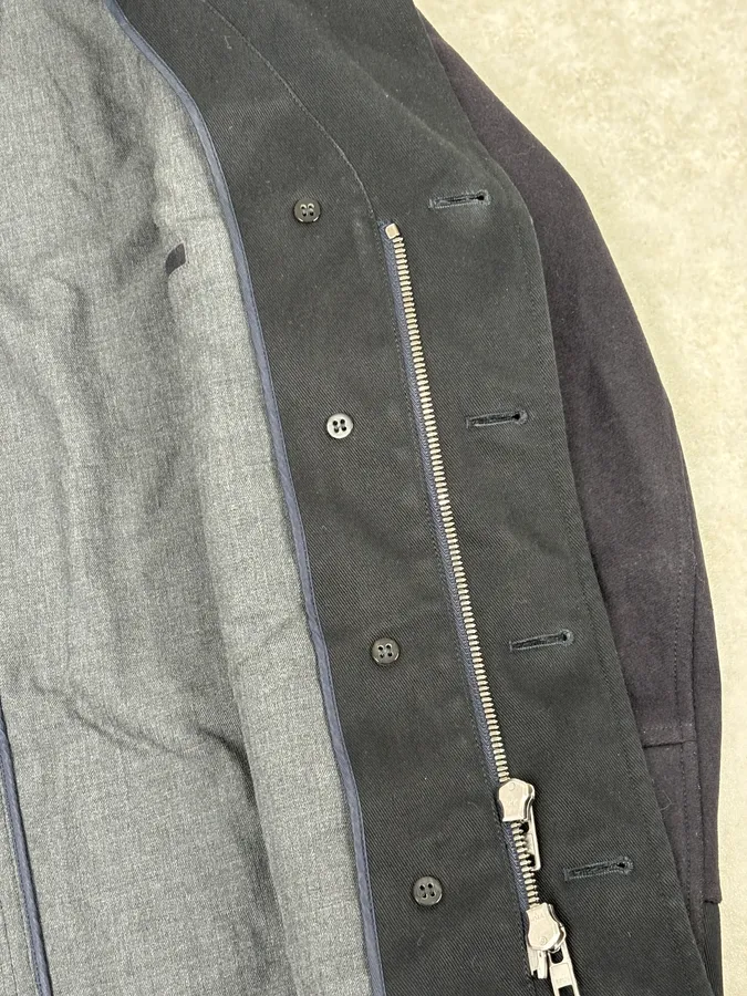 Marni Navy Wool Classy Officer Jacket - Image 11