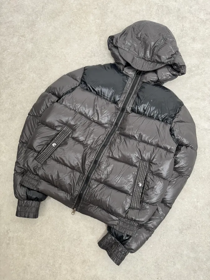 Massimo Rebecchi Black & Brown Hooded Puffer Jacket - Image 5