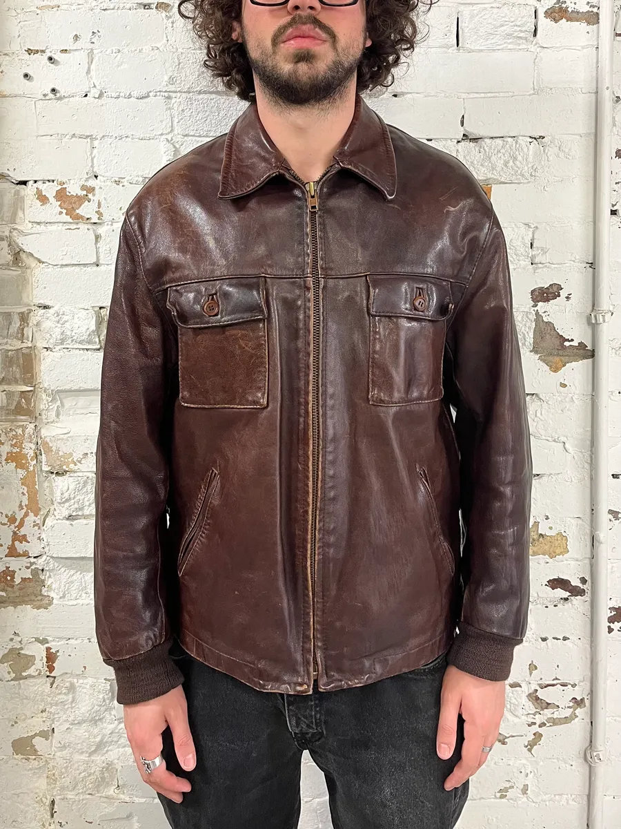 Massimo Rebecchi Brown Premium Leather Jacket - Image 2