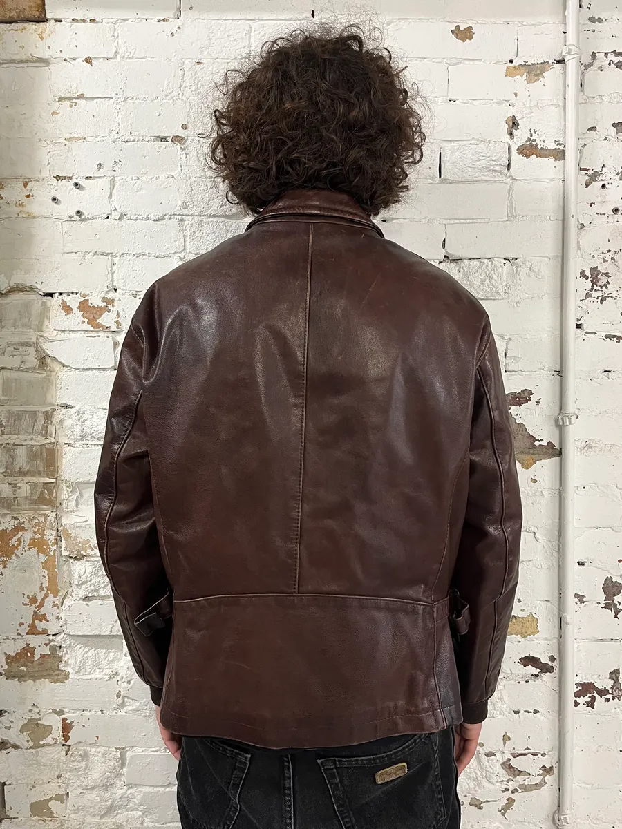 Massimo Rebecchi Brown Premium Leather Jacket - Image 3