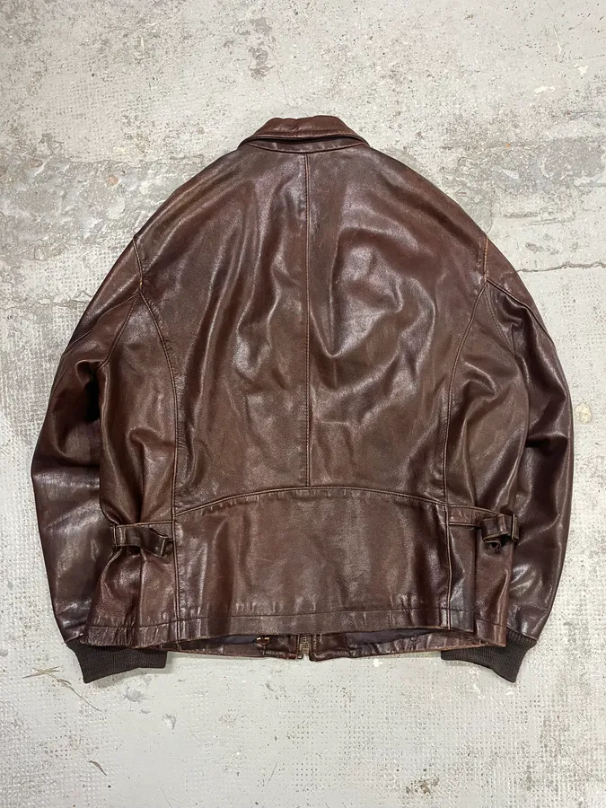 Massimo Rebecchi Brown Premium Leather Jacket - Image 6