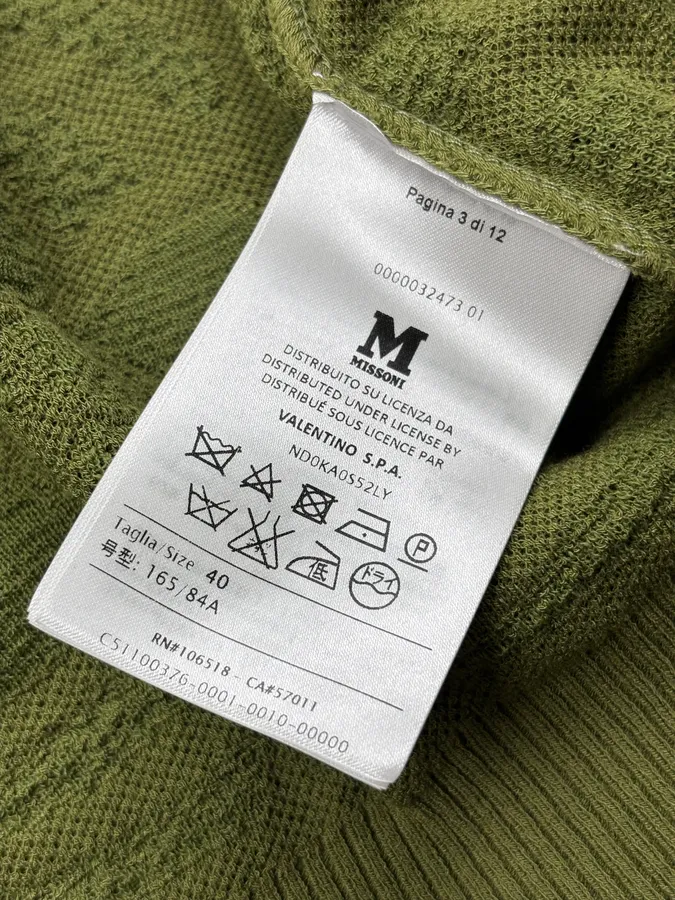Missoni Olive Diamond Knit Cardigan - Image 10