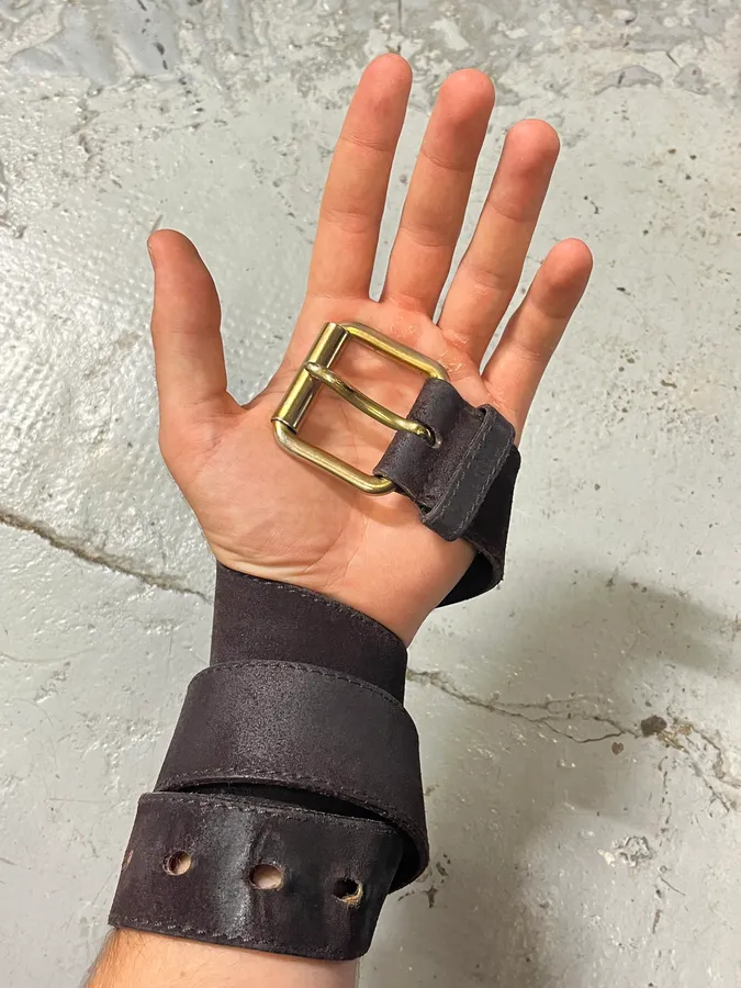 MiuMiu Brown Suede Leather Belt