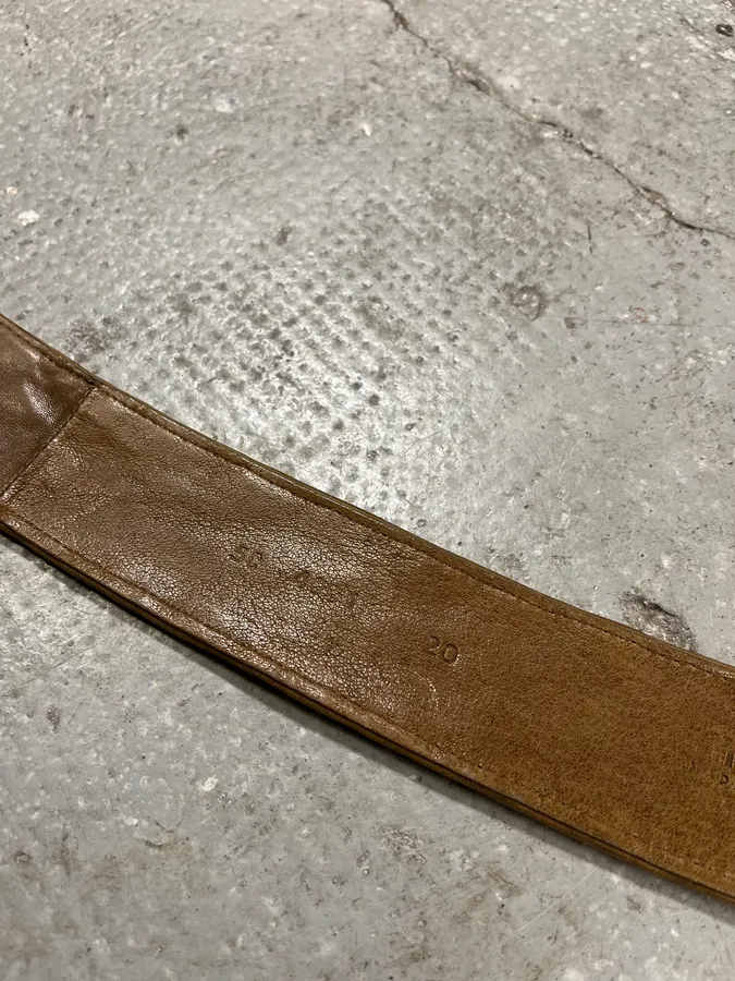 MiuMiu Camel Woven Leather Belt - Image 5
