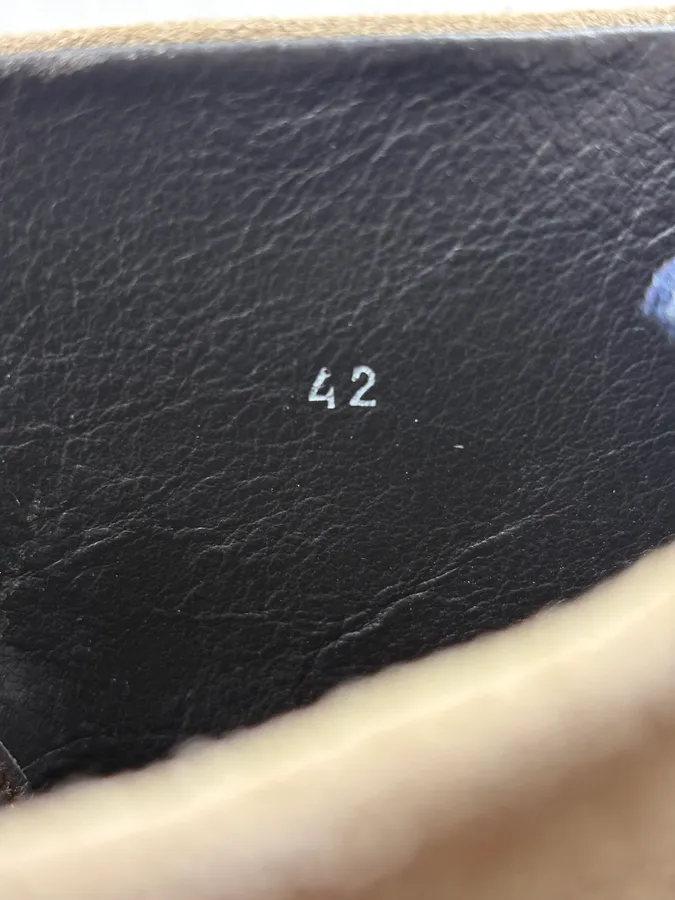 Moncler Beige Suede Leather Combat Boots - Image 9