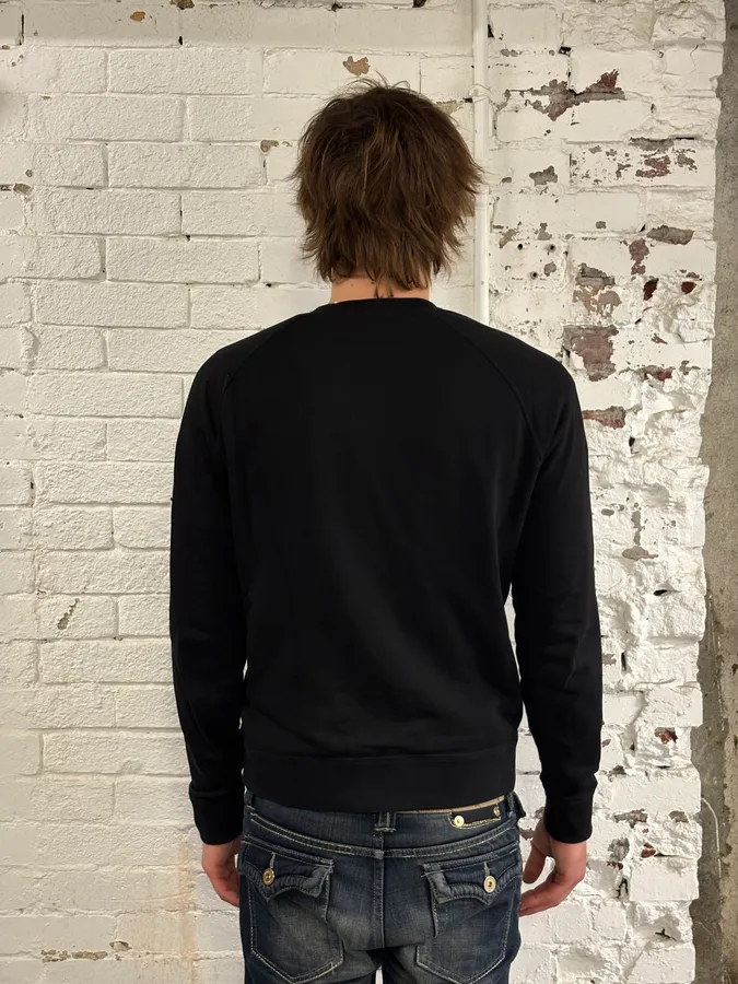 Moncler Black Logo Crewneck Sweater - Image 4