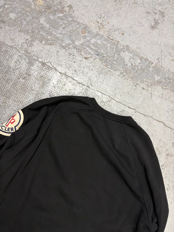 Moncler Black Logo Crewneck Sweater - Image 7